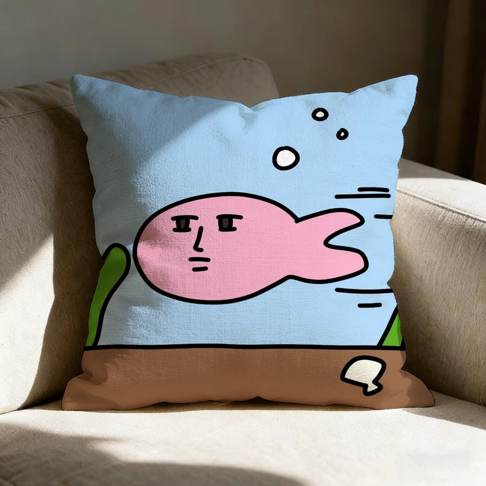 My Friend Rrabbit Cute Pillow Case Pillowcase Doublesided Printed Sofa Cushion Bedroom Headboard Pillow