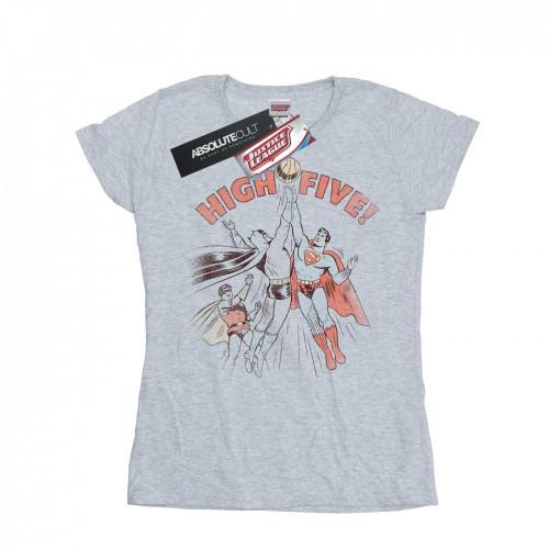 

DC Comics Womens/Ladies Justice League High Five Cotton T-Shirt XXL білий