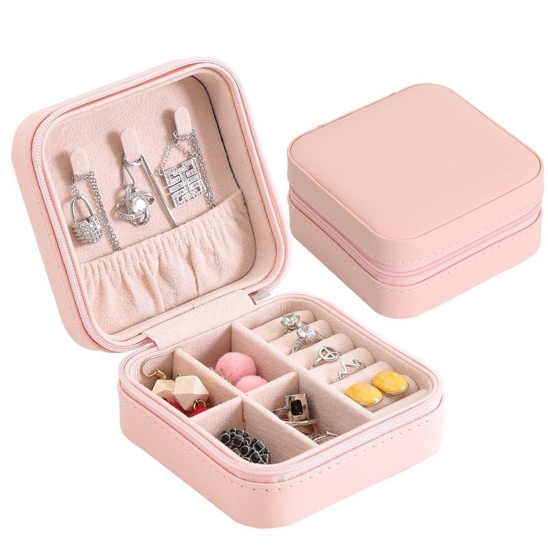 Jewelry Storage Box Travel Comestic Jewelry Casket Organizer Beauty Container Necklace Birthday Gift
