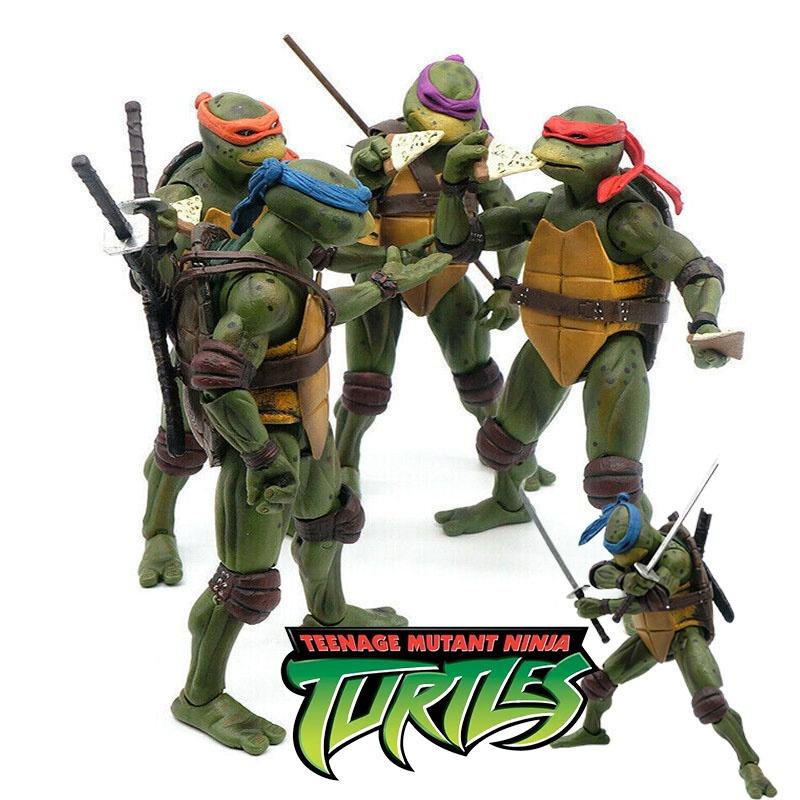 Tmnt 1990 Movie Action Figures Statue Model Toy 7" Neca