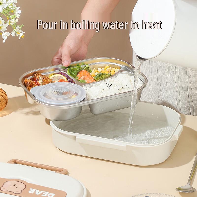 Ru Han Little Bear 304 Stainless Steel Insulated Lunch Box