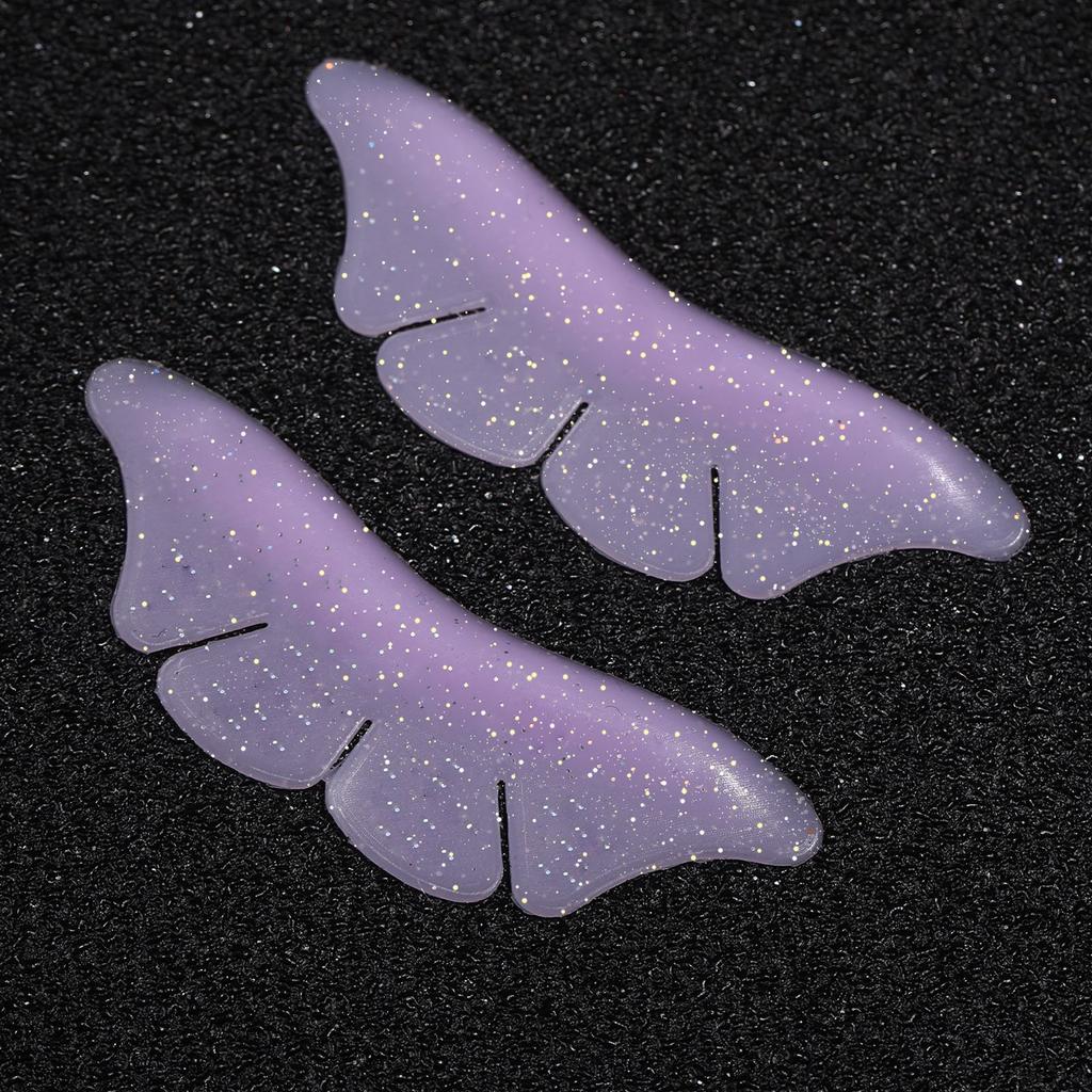 2 stk silikon øyenvippe perming pads glitter sommerfugl formet vippeforlengelse forsyninger vippeforlengelse vippeløftende pads