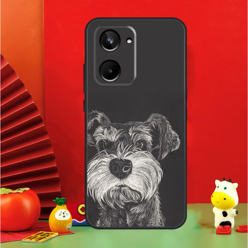 

Cartoon Schnauzer Dog For Realme 10 11 12 13 14 Pro Plus 15 GT7 Pro GT6 C65 C67 C63 C61 C55 C51 C53 C35 C75 Case Realme C65 4G