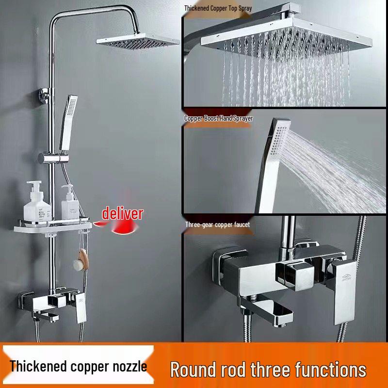 TLXT All-Copper Shower Faucet Set