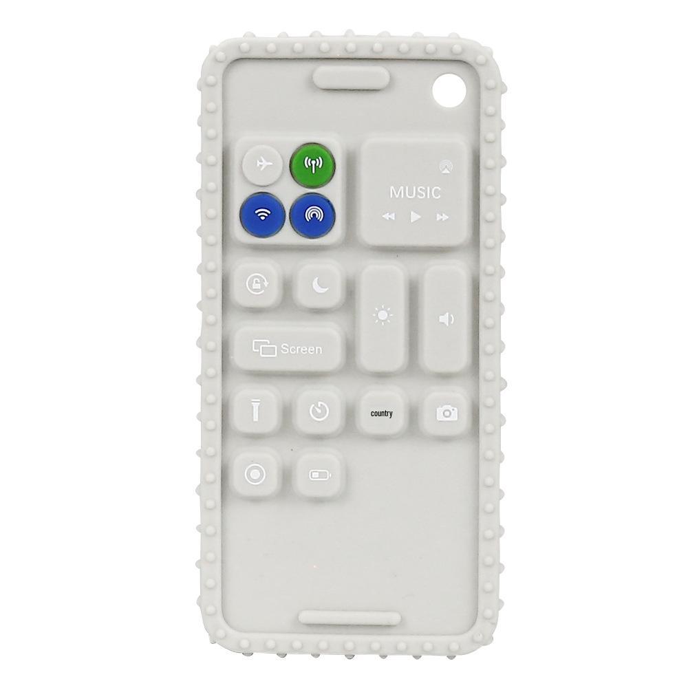 Silicone Teether Remote Control Toy for Babies 6+ Months