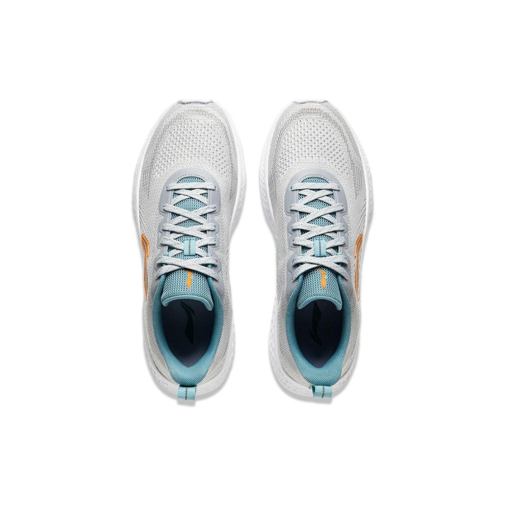 Li Ning Cloud Motion Bequeme Flexible Stoßdämpfung Rutschfest Atmungsaktiv Reflektierend Low-Top Lässige Laufschuhe Herren Sneaker Nebelgrau ARSU023-3