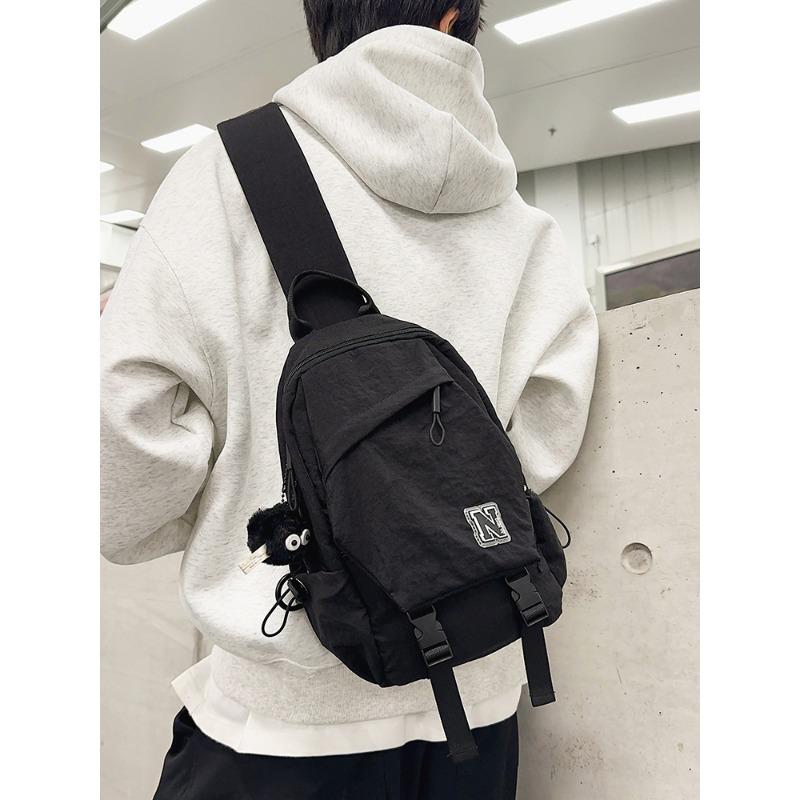 School bag fashionable and versatile new messenger bag lightweight and simple breast bag cycling shoulder sports satchel