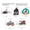 15-Piece Cartoon Alloy Brooch Set for Jackets, Hats, Backpacks