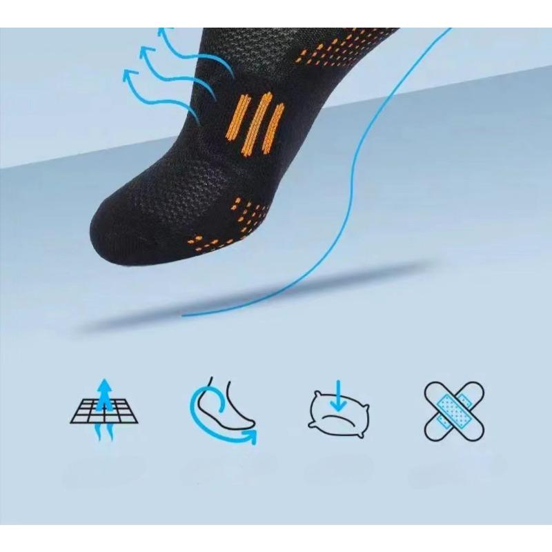 2 Pairs Ankle Women Running and Fitness Socks Moisture-Wicking and Breathable Crew Socks for Outdoor Sports