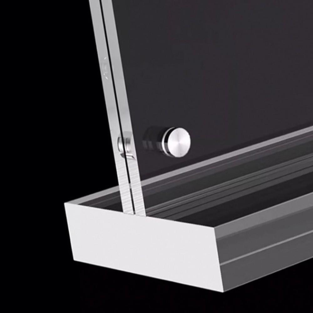 Durable A4/A5/A6 Desk Display Stand Acrylic Transparent Menu Stand Holder Double Side Clear Price Label Display Rack Hotel