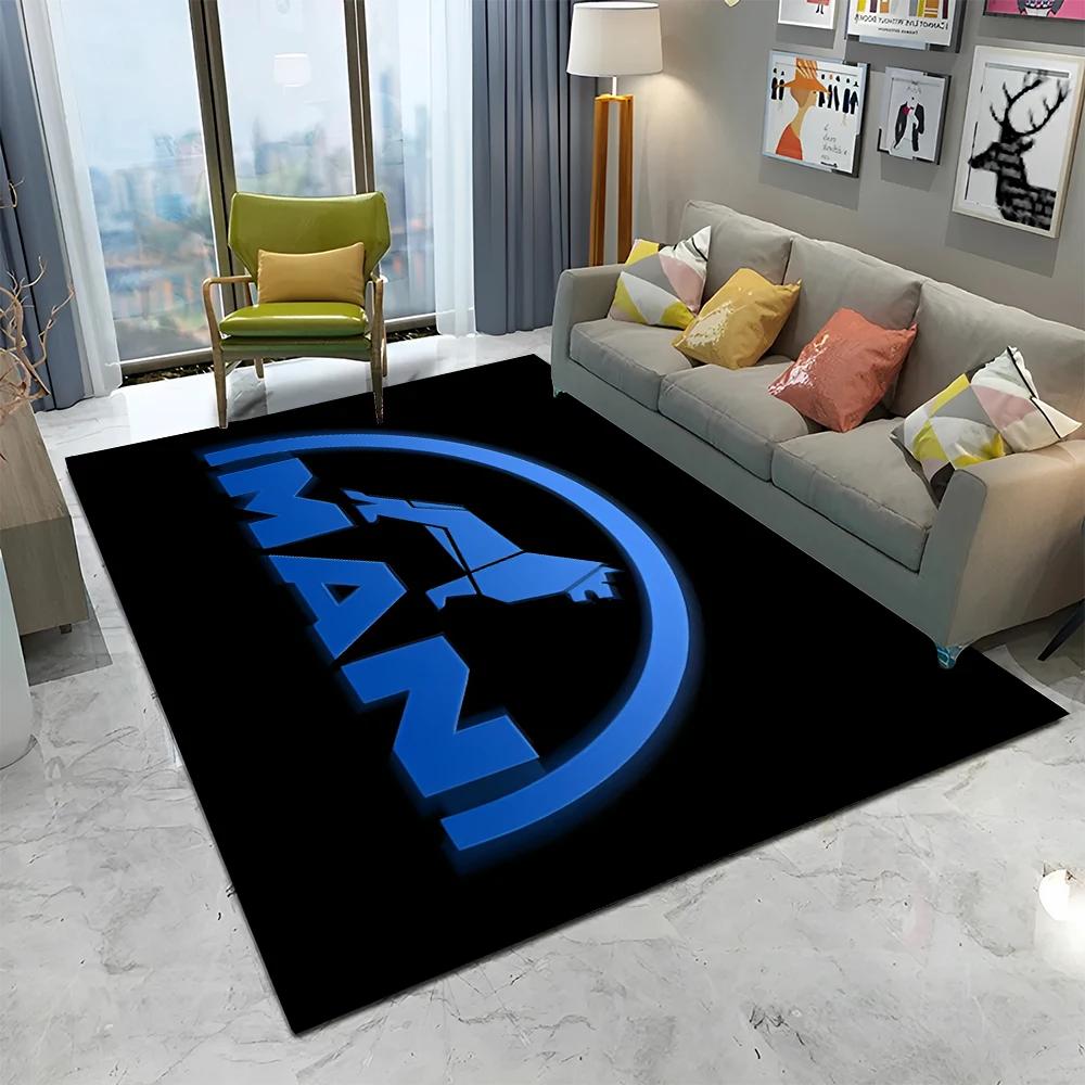 3D Printing Man Truck Logo Series HD Carpet Rug for Home Living Room Bedroom Sofa Doormat Decor,kids Area Rug Non-slip Floor Mat