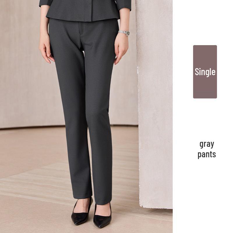 Luxury Women's Autumn/Winter Suit Set for Jewelry Store, Hotel Receptionist, and Salon Workwear