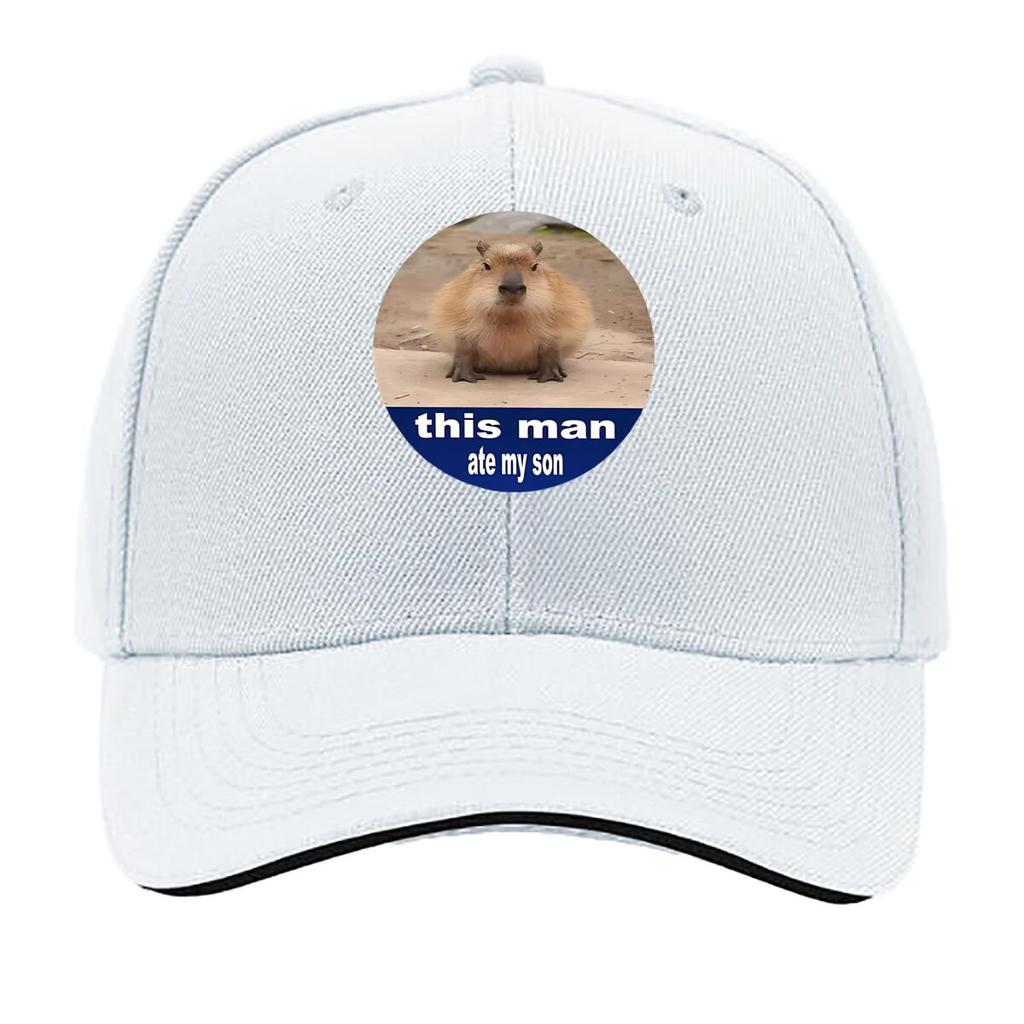 Capybara This Unisex Sandwich Baseball Cap For Womens Unisex FeUnisex Beach Dad Hat Hip Hop Snapback Cap