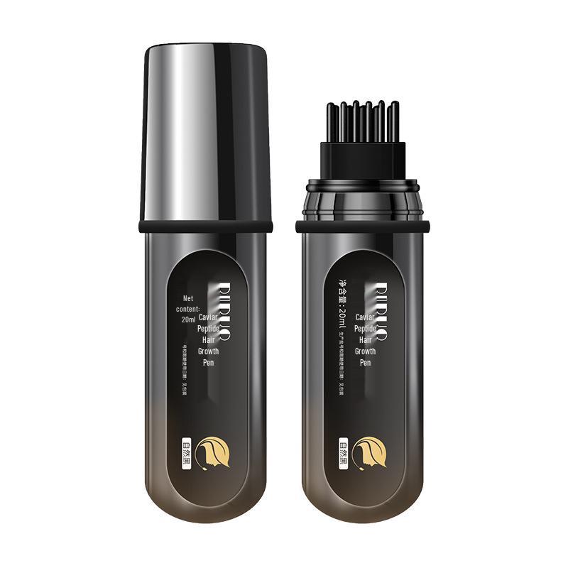 DIDUO Caviar Peptide Hair Color Pen: Plant-Based, Disposable Hair-Friendly Touch-Up Comb for White Hair Concealing