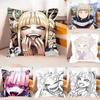 TTogas HHimikos Case Plush Fabric Soft Pillowcase Double Sided Print Cushion Cover Household Gifts