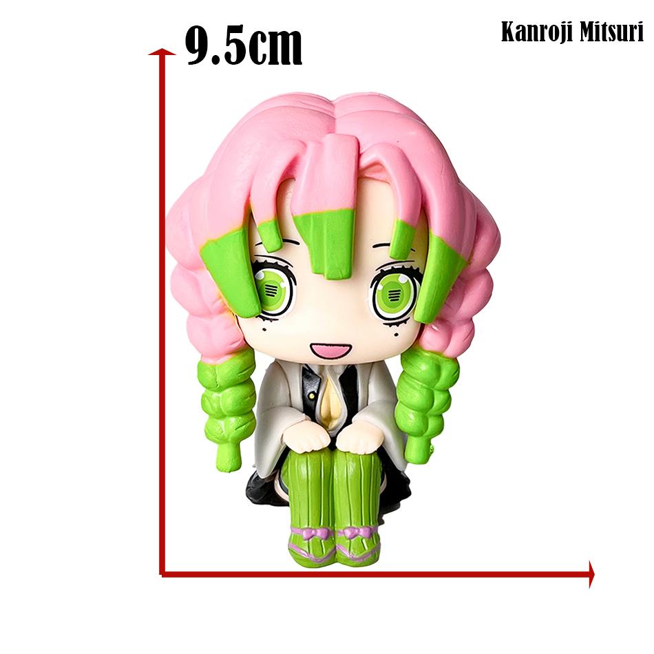 10cm Japan Anime LK Mitsuri Kanroji Sanemi Shinazugawa Giyuu Tomioka Muichiro Tokito Figure Toys for Xmas Gifts