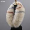 Unisex Plush Wool Trench Coat with Faux Fur Fox Collar Shawl - Green.