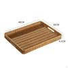 Handwoven Tray Basket Handle Cutouts Wicker Shallow Home Storage Light Coffee L