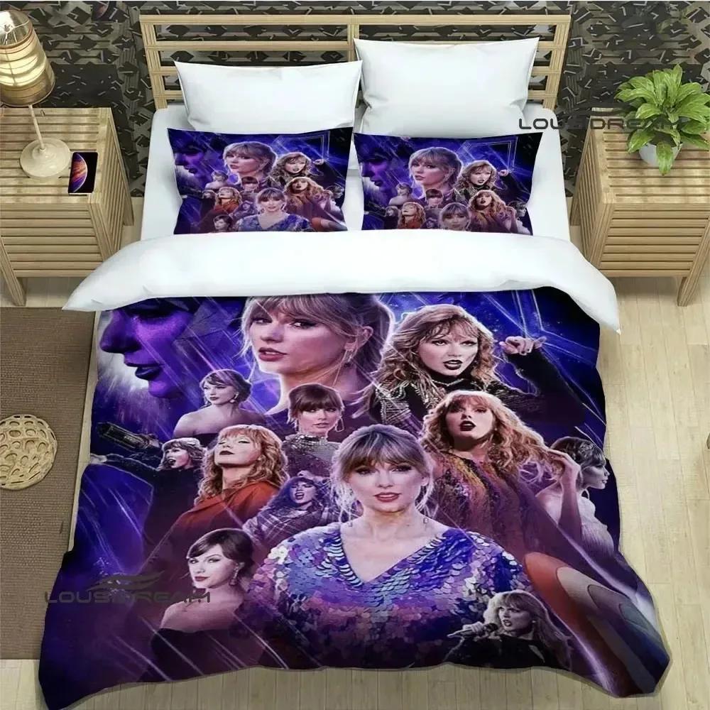 

Comforter Singer T-Taylor-Swifts Bedding Sets Exquisite Bed Supplies Set Comforter Set Bedding Set Luxury Birthday Gift Comforter (quilt)-EU Single(135*200cm)3pcs