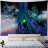 Cartoon Mushroom Tapestry Psychedelic Background Poster Hippie Hanging Cloth Children'S Room Decoration Kawaii Wall Decoration