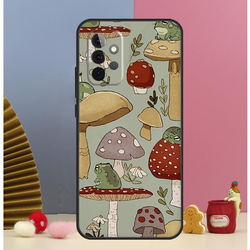 Cottagecore Frog Mushroom Aesthetic Cover For Samsung Galaxy A53 A33 A52 A32 A22 A12 A13 A23 A51 A71 A14 A34 A54 A15 A25 Case