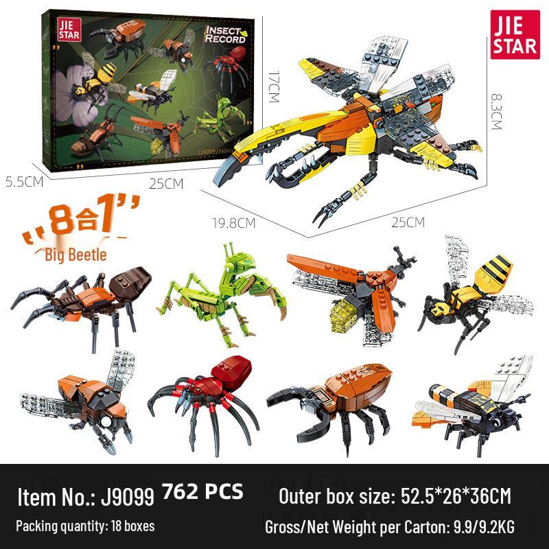 Assembled DIY Insect Building Block Toy Model 59083