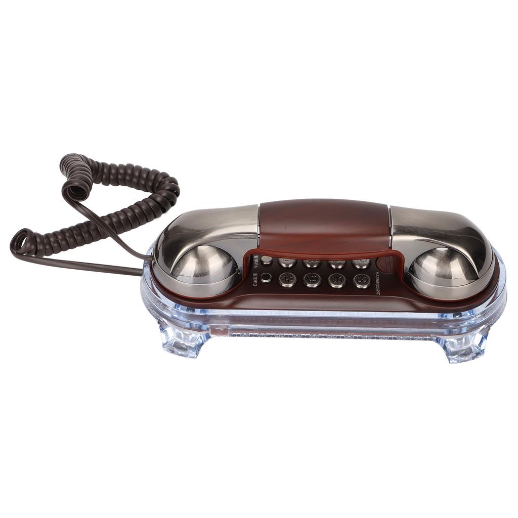 MT‑025 European Vintage Wall Phone Tone Dialing One Key Mute Redial Pause Desktop Wall Phone with Light for Home