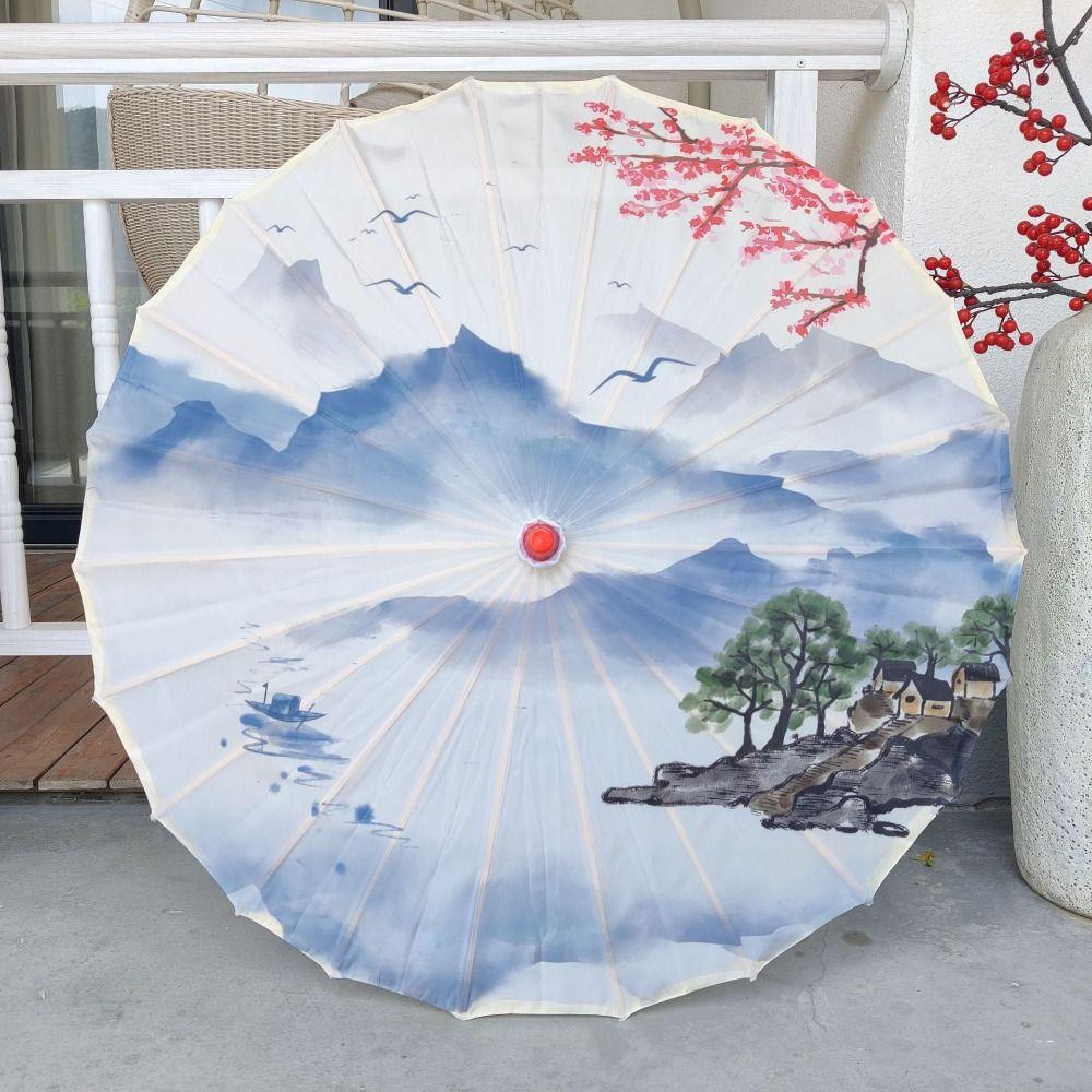 70 cm Silk Cloth Women Umbrella Chinese Style Chinese Oil Paper Umbrella  Party