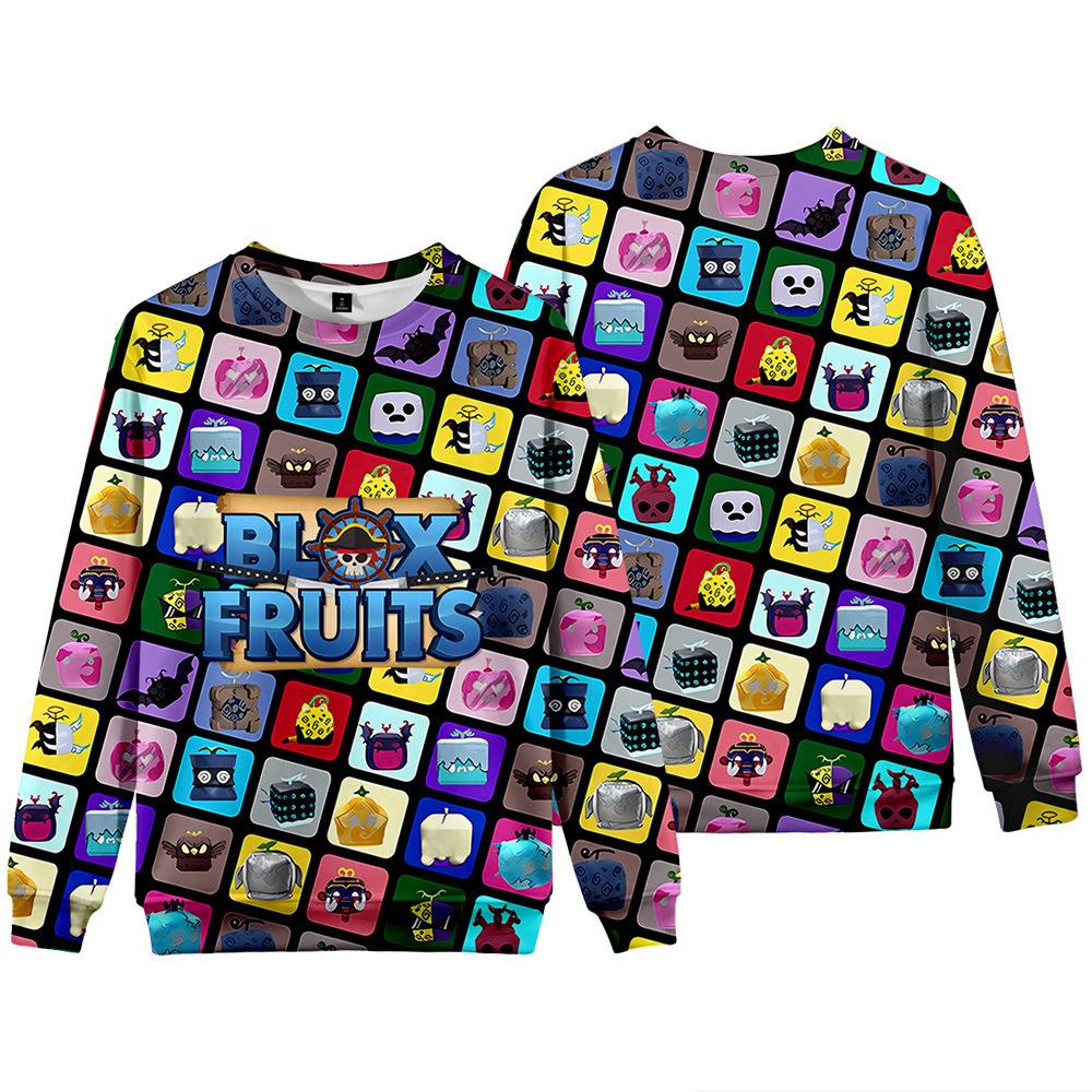 15 Colors Women Men's BLOX Print Hoodies Round Neck Sweatshirts Man Travel Pullover Male Top Streetwear Outdoor Tracksuit