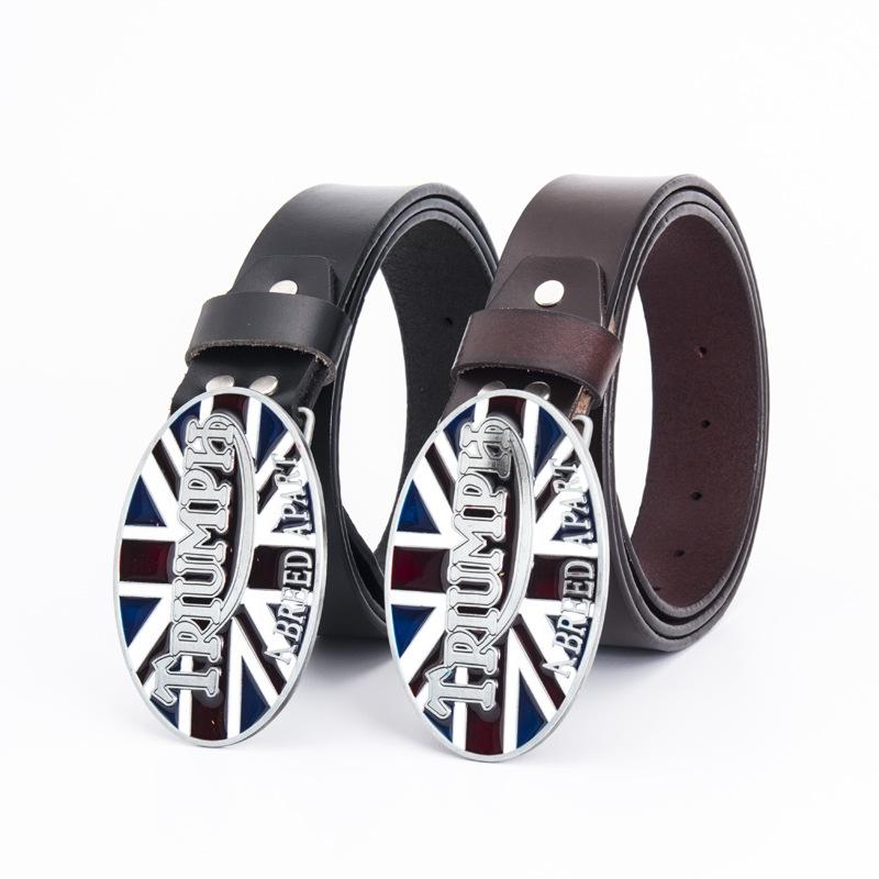 Zinc Alloy British Flag TRIUMPH Belt 21st Century New Fashion Belt