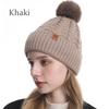 Classic Style Cold Weather Gloves Scarf Hat Three Piece Set for Winter Custom Logo Knit Beanie Ribbed Cuff Pom Pom Wool Blend
