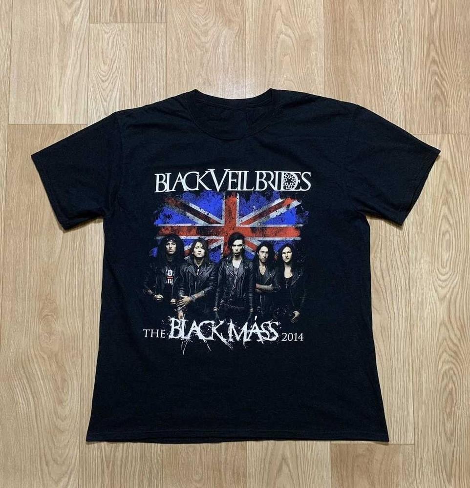 Vintage Black Veil Brides Black Mass T-shirt Size S to 5XL NE197 Unisex T-Shirt XXL 1990₽