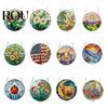 Unique Acrylic Puzzle Gift Sun Catcher with Colorful Light Projection, DIY Window Hanging Decor Stained Glass for Garden Patio Living Room, UV Printed