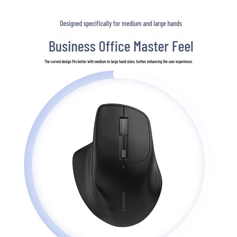Lenovo M500Pro Wireless Bluetooth Dual-Mode Rechargeable Ergonomic Mouse