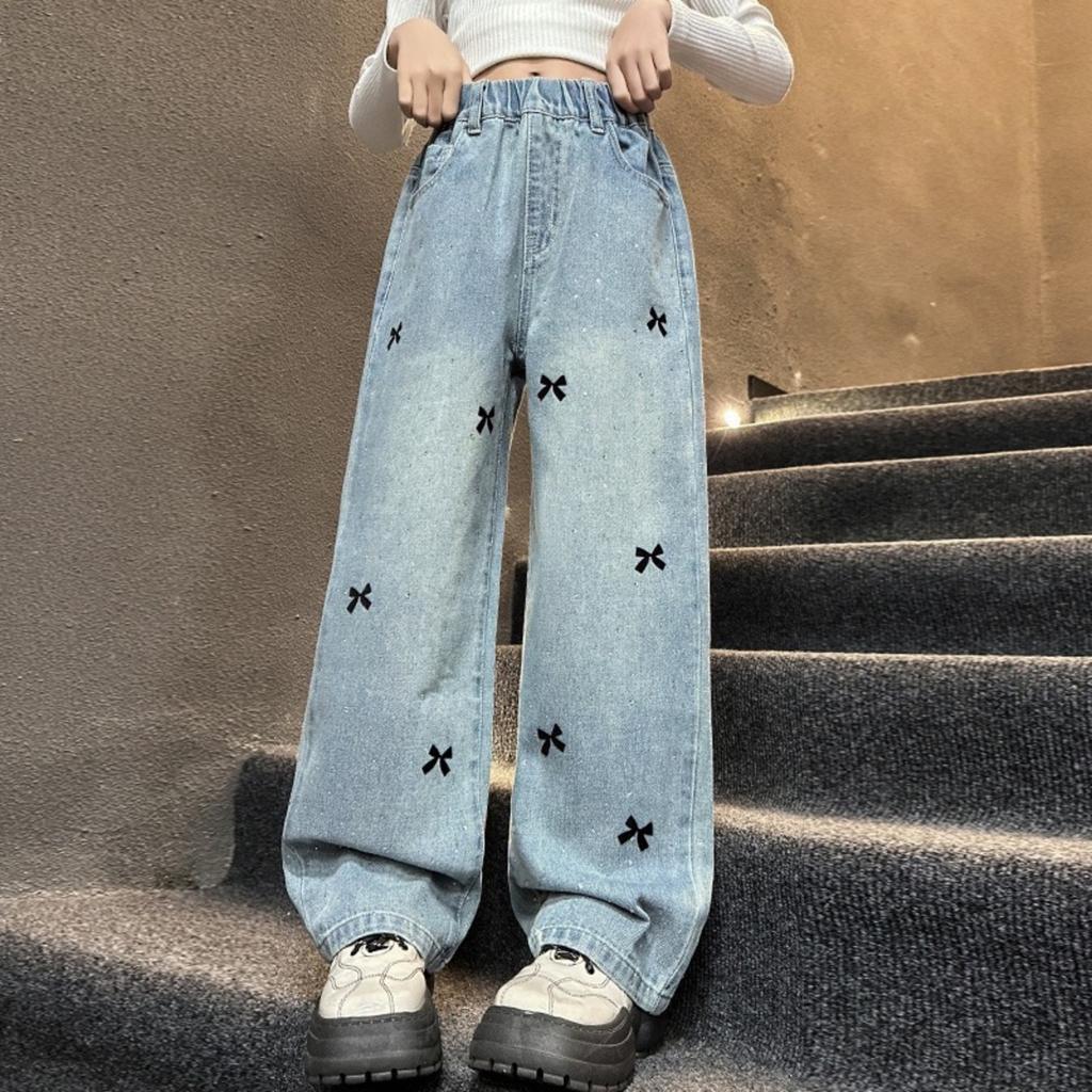Girl's Jeans Children's Wide-legged Trousers