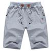 Stylish Men's Half Pants, 5/8 Length, Casual, Summer Wear, Sports Shorts, Training Shorts, Loungewear, Cotton, Jogging Shorts, Zip Pocket, Drawstring