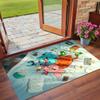 Anti‑Slip Crystal Velvet Floor Rug, Amazing World of Gumball Design Carpet for Indoor Living Bedroom Home Decoration