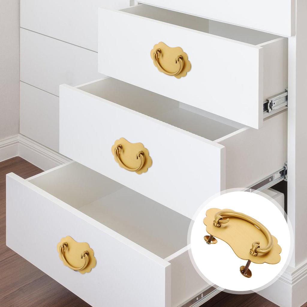 Brass Vintage Drawer Pull Chinese Style Handle for Dresser Bookcase Cabinet Home Decor Hardware Drawer Knobs Vintage