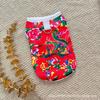 Dog cat clothes spring and autumn light flower vest dog clothes pet clothing anti-hair loss teddy small and medium dog