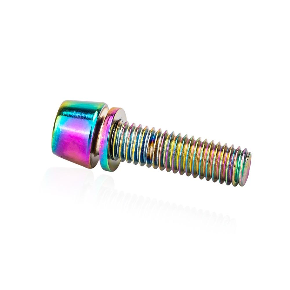 6PCS M5*18mm Bike Stem Bolts Bicycle Riser Screws for Road Bike/Bike Handlebar/Riding