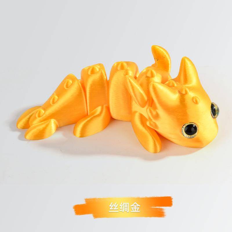 10cm 3D Printed Toys Simulation Doll Fish Realistic Eyes Body Joints Movable Children Toys Gifts Home Decoration