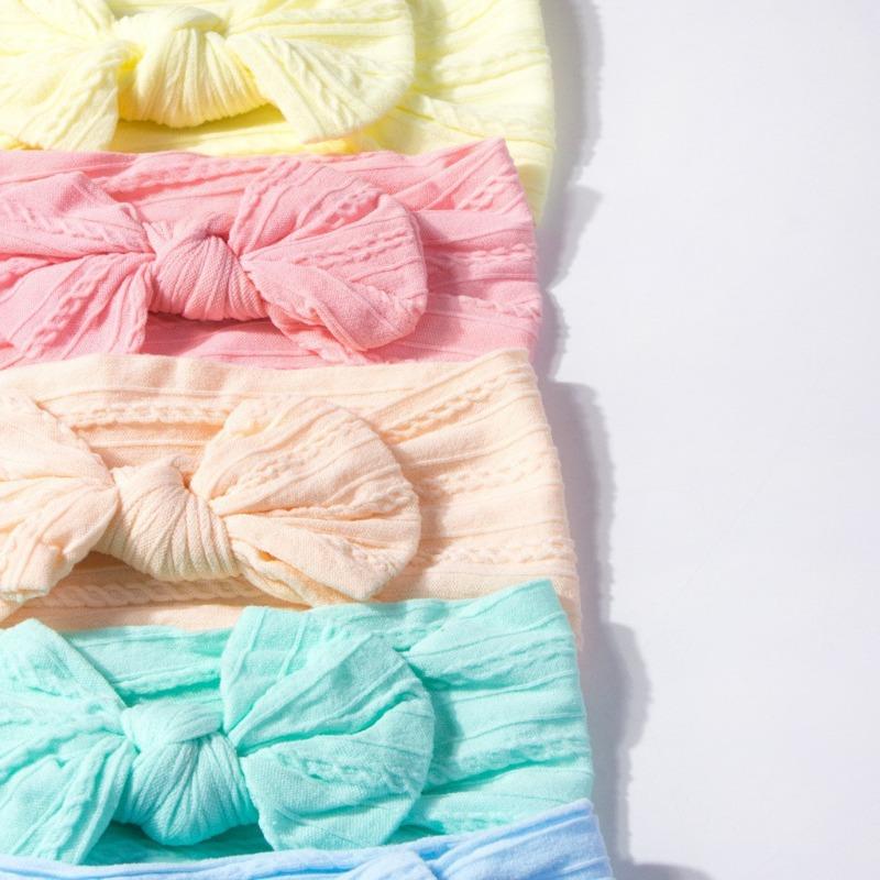 6-color Combination Set, Baby Fontanelle, Children's Nylon Bow Headband, Baby Princess Headdress.