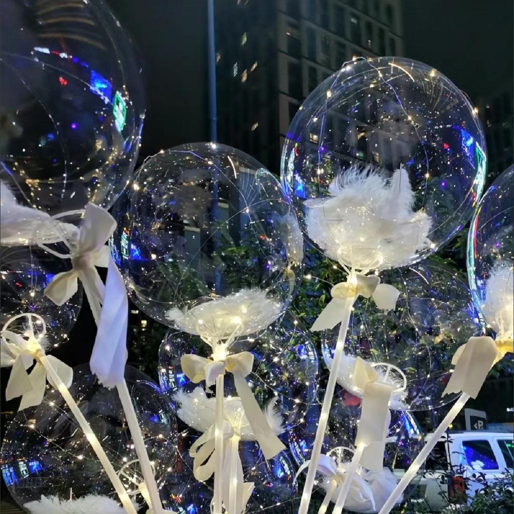 50pc 18 Inch Inflatable Bobo Balloon Transparent Globes Birthday Party Supplies Wedding Baby Shower Decoration Ballons Navidad