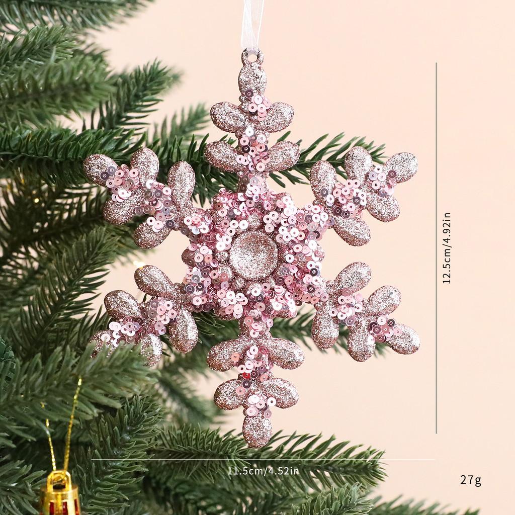 Christmas Acrylic Snowflake Ornaments For Holiday Decor With Glitter Finish For Festive Windows