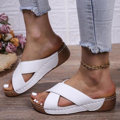 Fashion Summer Woman Sandals Shoes Plus Size Sandals Ladies Slides Women's Shoes Wedge Sandals Woman Platform Slipper Footwear Female