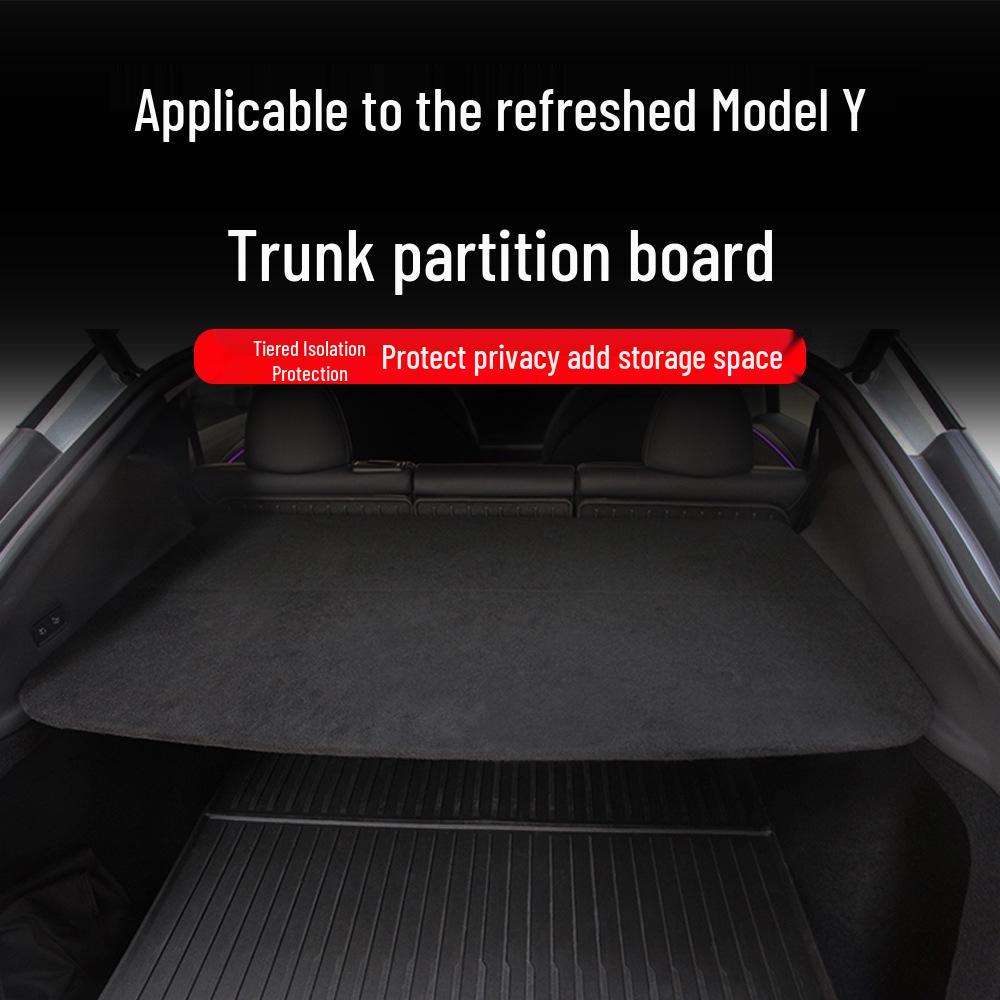 Tesla Model Y Trunk Upper Partition Storage Expansion