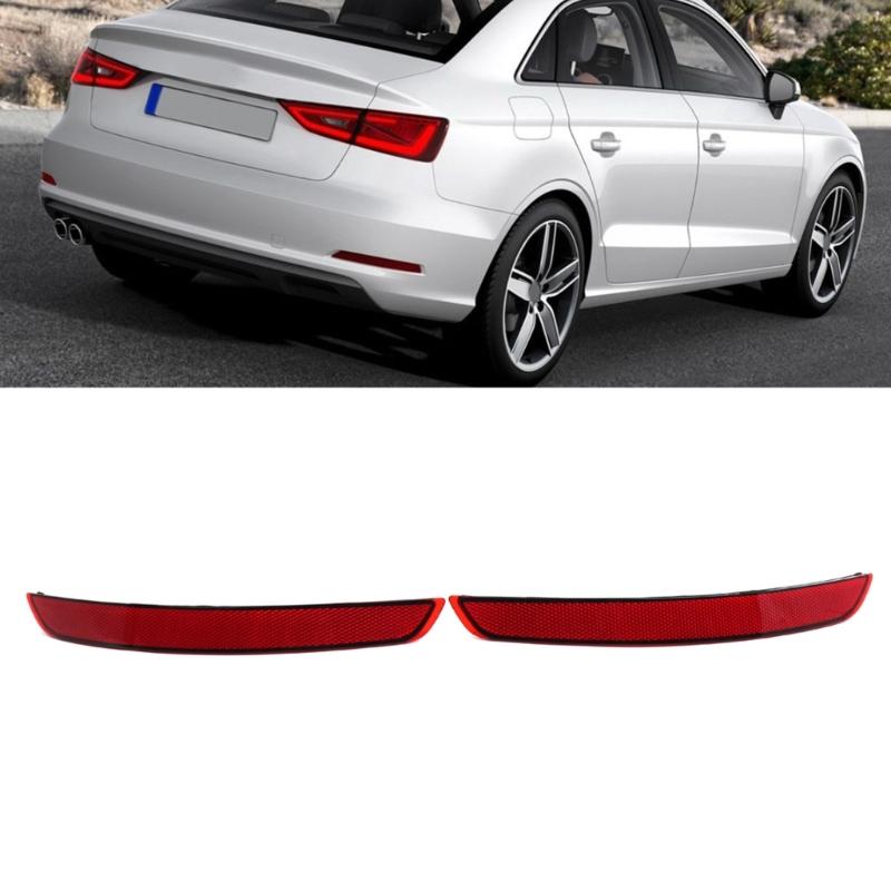 Rücklicht Stoßfänger Reflektor Warnlicht Streifen Abdeckung Leiste Außen-Auto Autoteil Passend für A3 Limousine&Cabriolet 8V 2013-2016