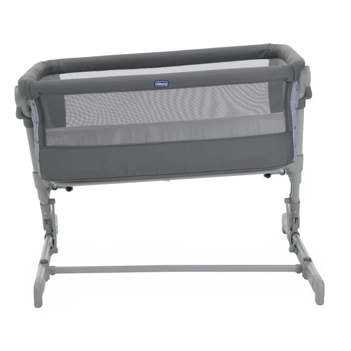 Berceau cododo CHICCO Next2Me GO - Compact - Pliable - Inclinable - 6 Niveaux de hauteur - Gris foncé