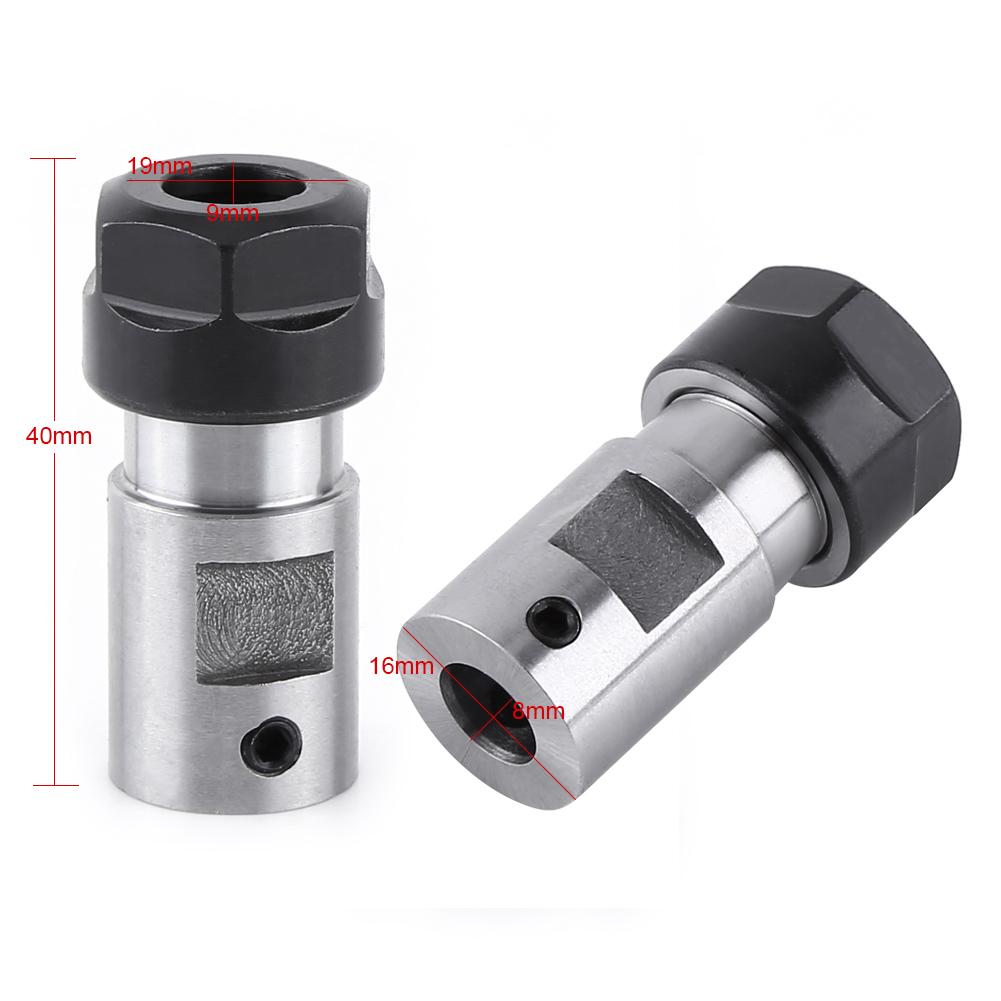 ER11 Collet Chuck Motor Shaft Spindle Extension Rod Inner 8MM For CNC Milling