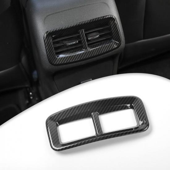 

Carbon Fiber Rear AC Air Vent Outlet Cover Trim Frame For Chevy Equinox 2017-21